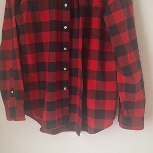 Classic Men's Shirt by Ralph Lauren Red& Black Cotton Sz M Like New
